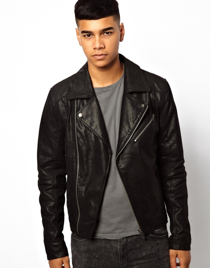 Solid Leather Biker Jacket | Where to buy & how to wear