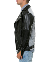 Square Zero Faux Leather Biker Jacket