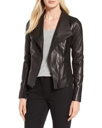 Nordstrom Signature Stand Collar Leather Jacket