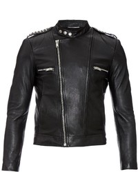 Saint Laurent Studded Leather Biker Jacket