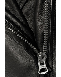Acne Studios Swift Light Oversized Leather Biker Jacket