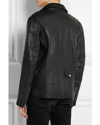 Alexander Wang T By Oversized Leather Biker Jacket