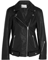 Alexander Wang T By Textured Leather Biker Jacket