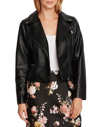 Vince Camuto Textured Faux Leather Moto Jacket