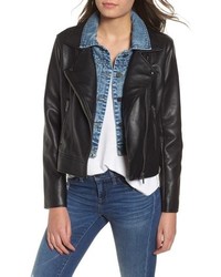 BLANKNYC The Cool Kid Faux Leather Moto Jacket