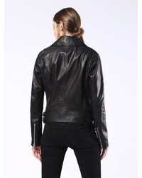 Diesel Tm Leather Jackets 0hahu Black Xs