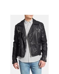 Topman Buffalo Leather Moto Jacket