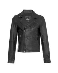 Topman Leather Biker Jacket