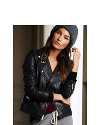 Victorias Secret Leather Moto Jacket