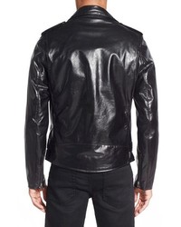 Schott NYC Waxy Cowhide Leather Motorcycle Jacket