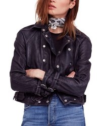 Free People We The Free By Avis Leather Jacket