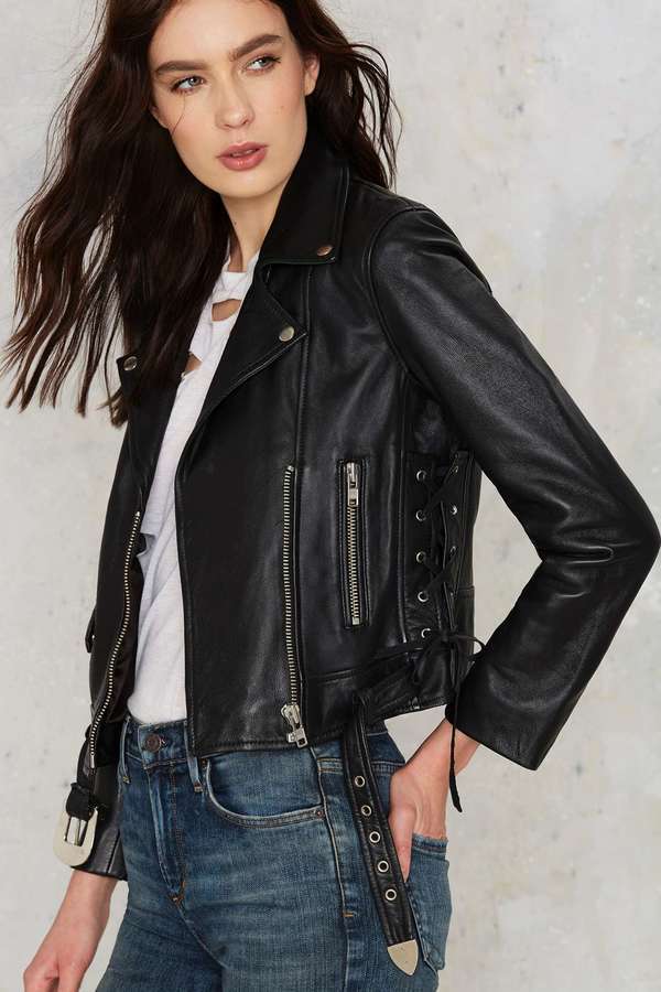 Nasty Gal West Up Leather Moto Jacket, $348 | Nasty Gal | Lookastic