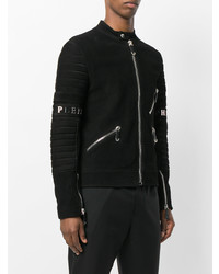 Philipp Plein Xavier Leather Moto Jacket