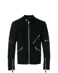 Philipp Plein Xavier Leather Moto Jacket