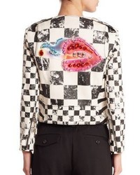Marc Jacobs Zebra Moto Jacket