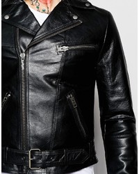Nudie Jeans Ziggy Leather Biker Jacket