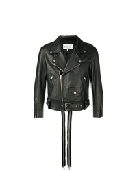 Maison Margiela Zip Detail Leather Jacket