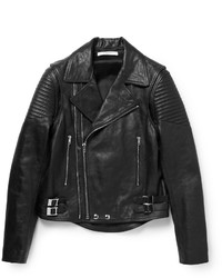 Givenchy Zip Off Sleeves Leather Biker Jacket