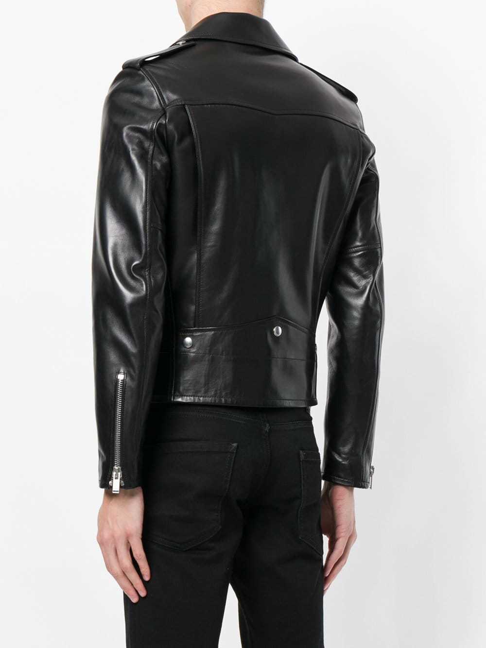 Saint Laurent Zipped Biker Jacket, $5,490 | farfetch.com | Lookastic