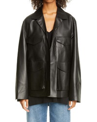 Totême Avignon Oversize Leather Jacket
