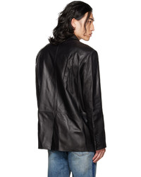 DRAE Black Leather Jacket