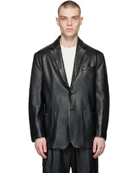 Wacko Maria Black Leather Jacket