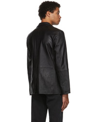 Won Hundred Black Leather Michl Blazer Jacket