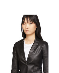 The Row Black Leather Nolbon Jacket
