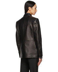 Tom Ford Black Sartorial Blazer Lambskin Jacket