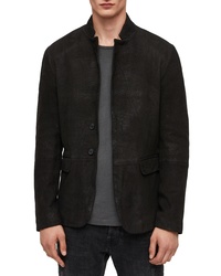 AllSaints Brenton Regular Fit Leather Jacket