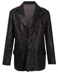 Yohji Yamamoto Crinkled Leather Blazer