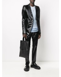 Rick Owens Lacquered Effect Tailored Blazer