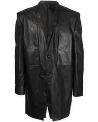 Rick Owens Leather Blazer Coat