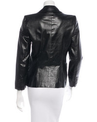 Ann Demeulemeester Leather Blazer Jacket