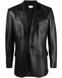 Bally Leather Single Breast Fitted Blazer