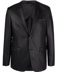 Karl Lagerfeld Single Breasted Faux Leather Blazer