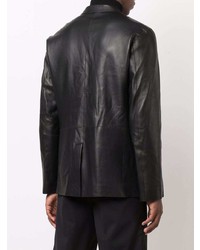 Karl Lagerfeld Single Breasted Leather Blazer