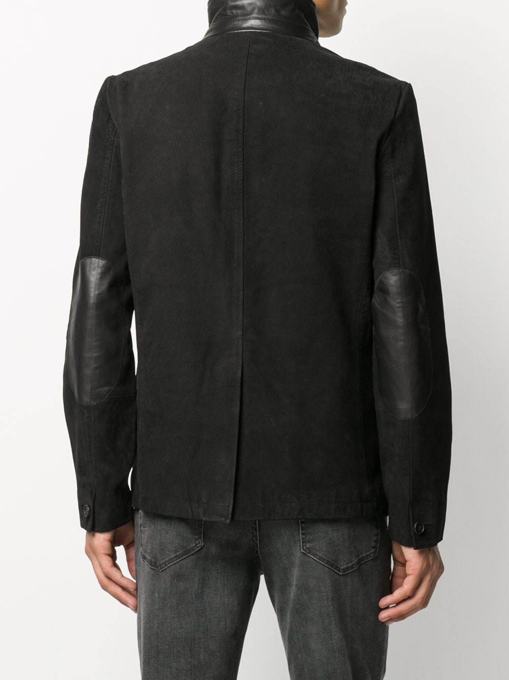 AllSaints Survey Leather Blazer, $606 | farfetch.com | Lookastic