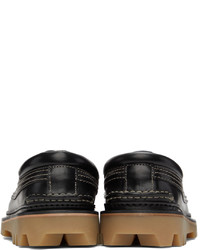 Dunhill Black Boat Shoes