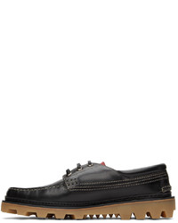 Dunhill Black Boat Shoes