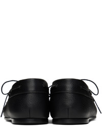 The Row Black Sailor Loafers
