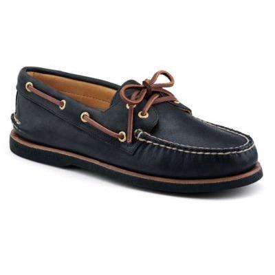 black and gold sperry top sider