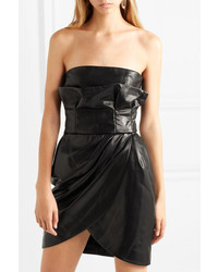 Versace Leather Mini Dress