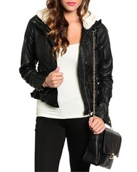 Adore Clothes More Faux Leather Jacket