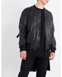 Helmut Lang Bantam Leather Bomber Jacket