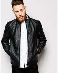 Barneys Faux Leather Biker Jacket