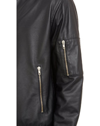 Basco Leather Bomber Jacket
