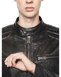 Belstaff Archer Tumbled Leather Moto Jacket