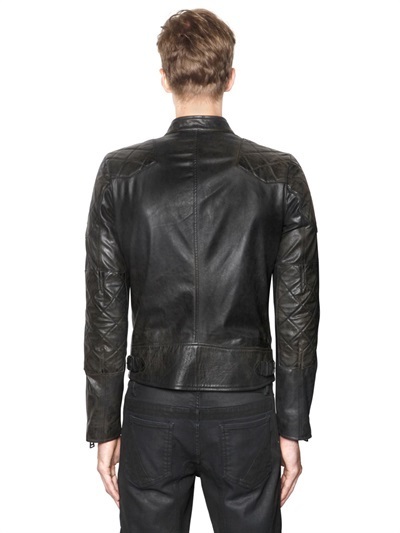 Belstaff Outlaw Hand Waxed Leather Biker Jacket, $1,788 