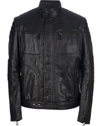 Belstaff Ribbed Leather Jacket
